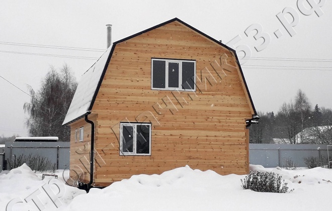 2 брусовой дом 6×8, 80 м², московская область, наро-фоминский район, снт горки (4)